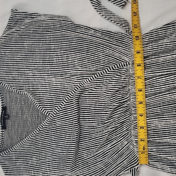 Caution to the Wind stripe black and white dress sz Small - Picture 9 of 11